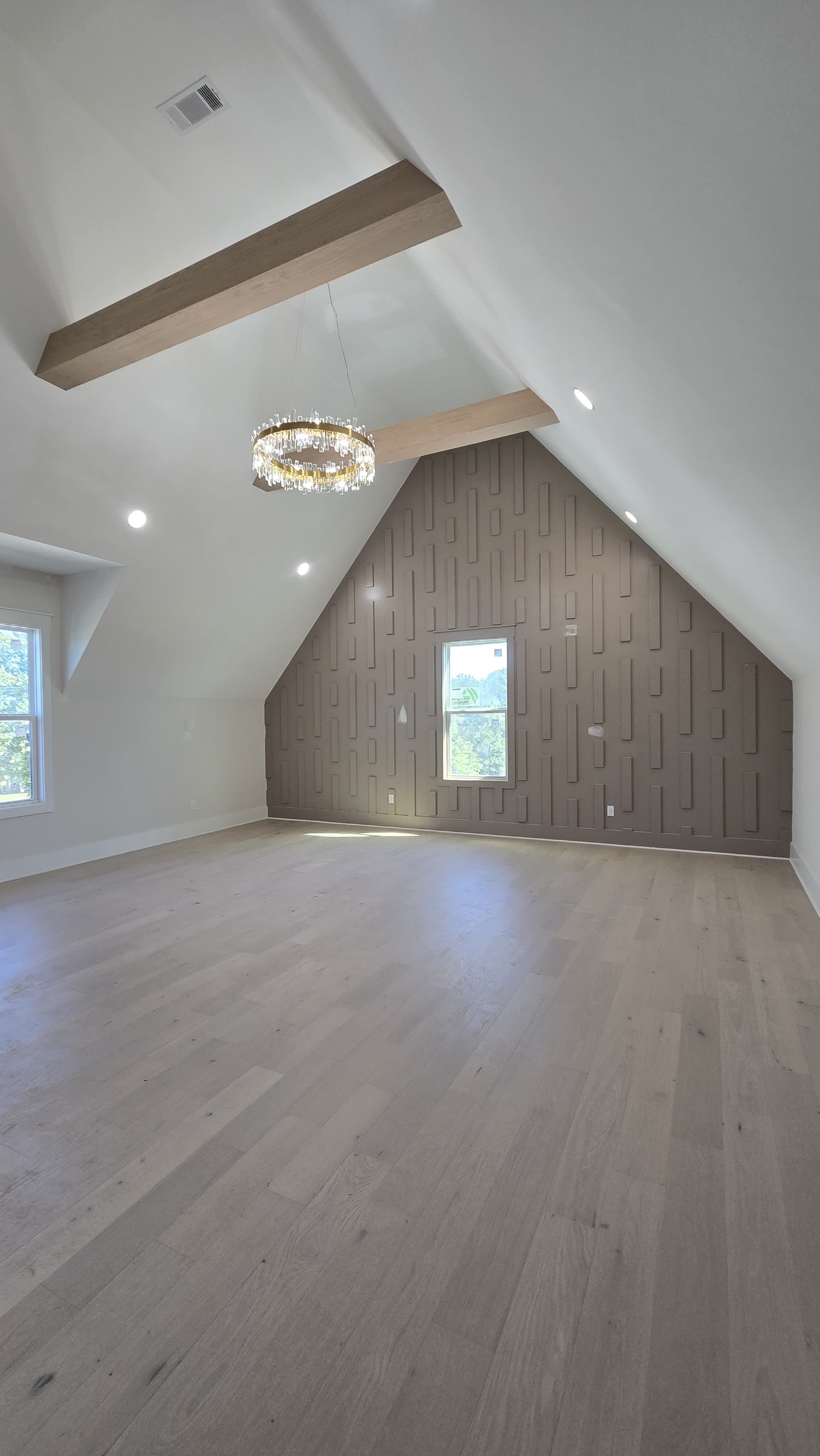Finished custom accent wall