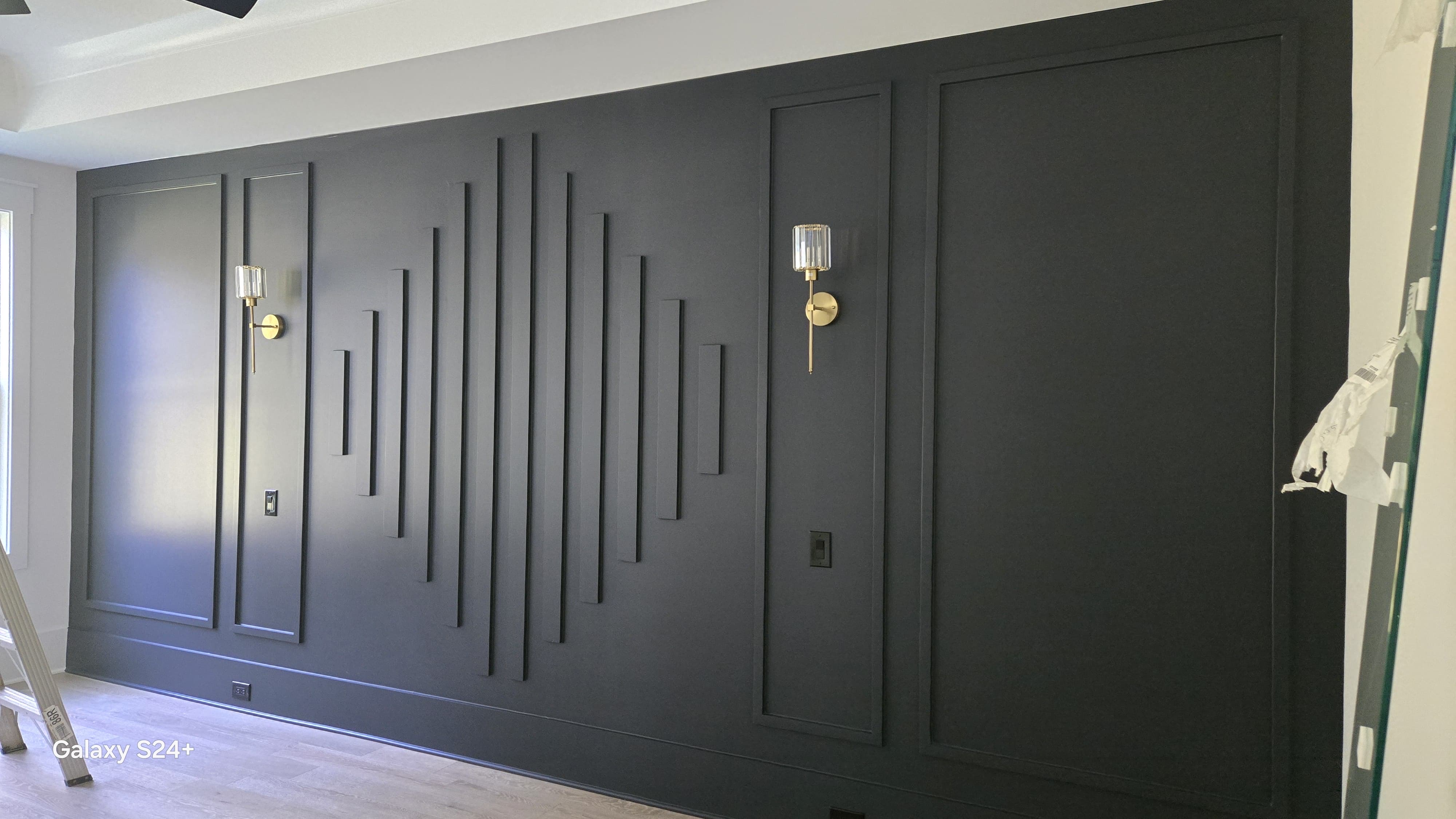 Dark accent wall